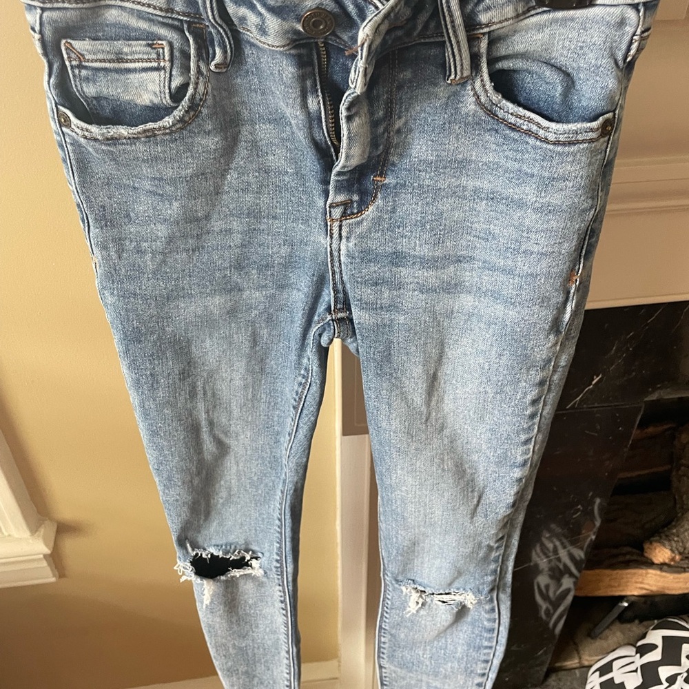 Altar'd State Light Blue Distressed Skinny Jeans